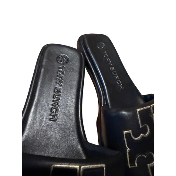 NWT Tory Burch Double-T Leather Sport Slide Sandals – Women’s Size 9 - Picture 3 of 6